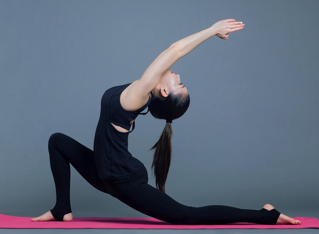 Woman practicing wellness habits